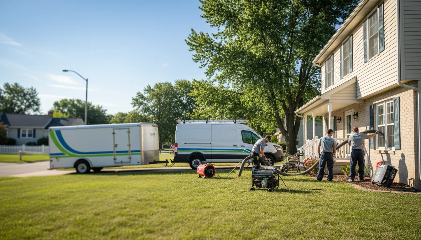 Flooded Basement Restoration And Cleanup With Repair in Saunemin, IL near me